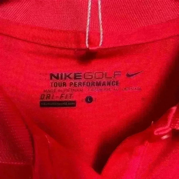 Nike Golf Women’s Tour Performance Red Golf Polo. New with Tags. Size La… - Picture 7 of 9